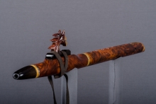 Honduran Rosewood Burl Native American Flute, Minor, Mid A-4, #J42F (1)